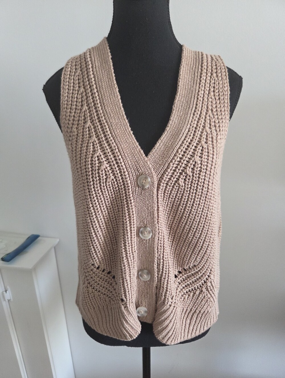 Gentle Fawn knit sweater vest Sz L